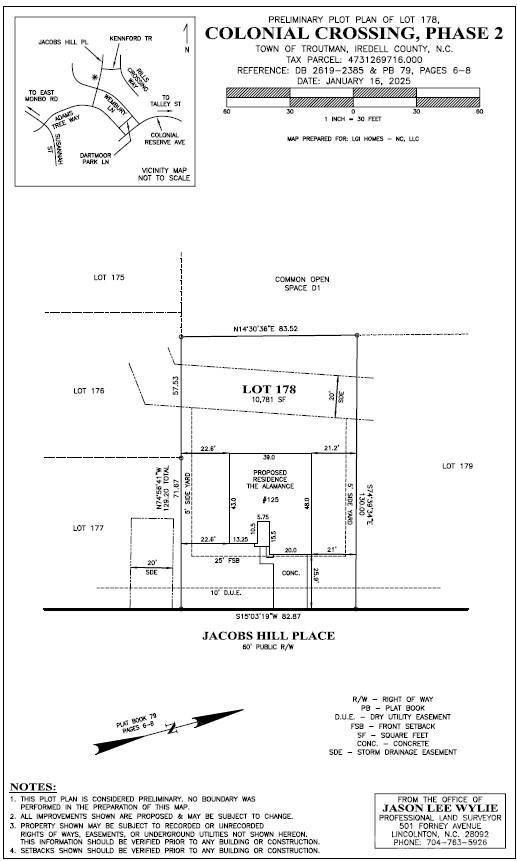 125 Jacobs Hill Place — Troutman