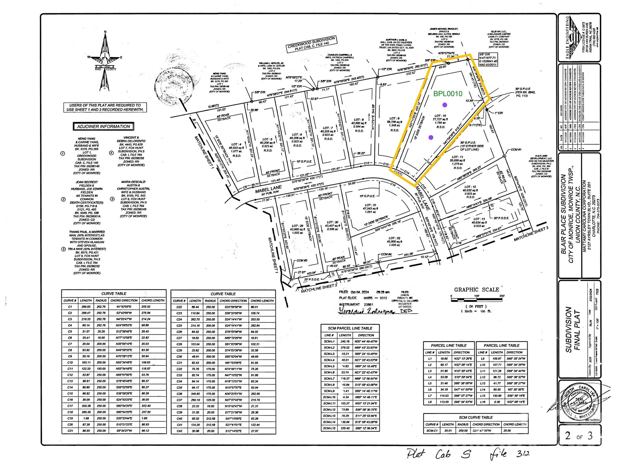 2541 Mabel Lane — Monroe