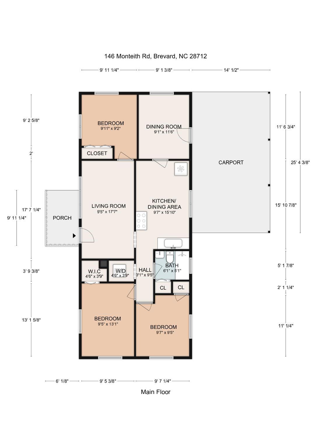 146 and 148 Monteith Road — Brevard