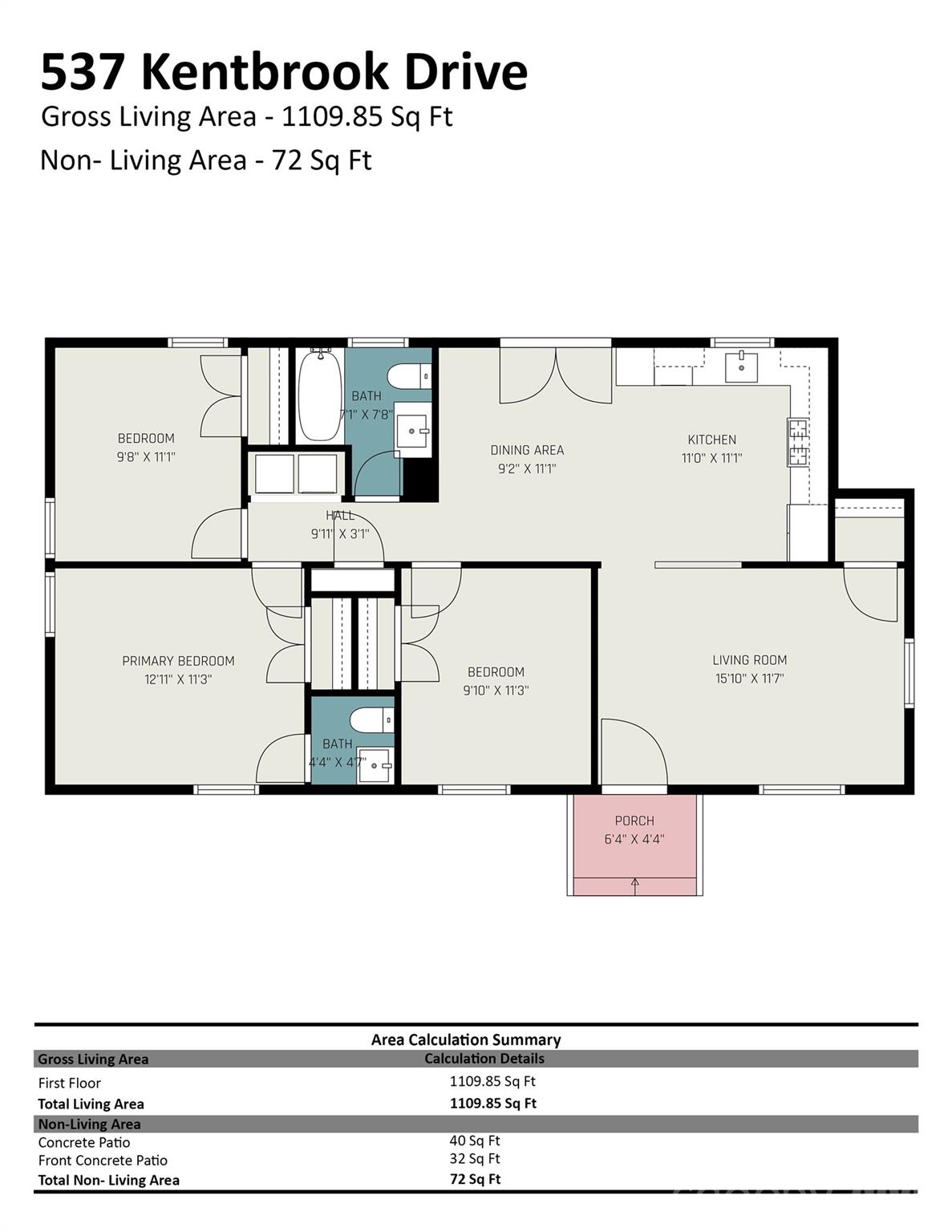 537 Kentbrook Drive — Charlotte
