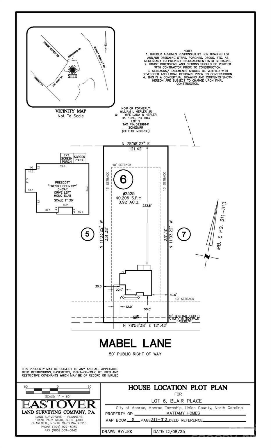 2525 Mabel Lane — Monroe