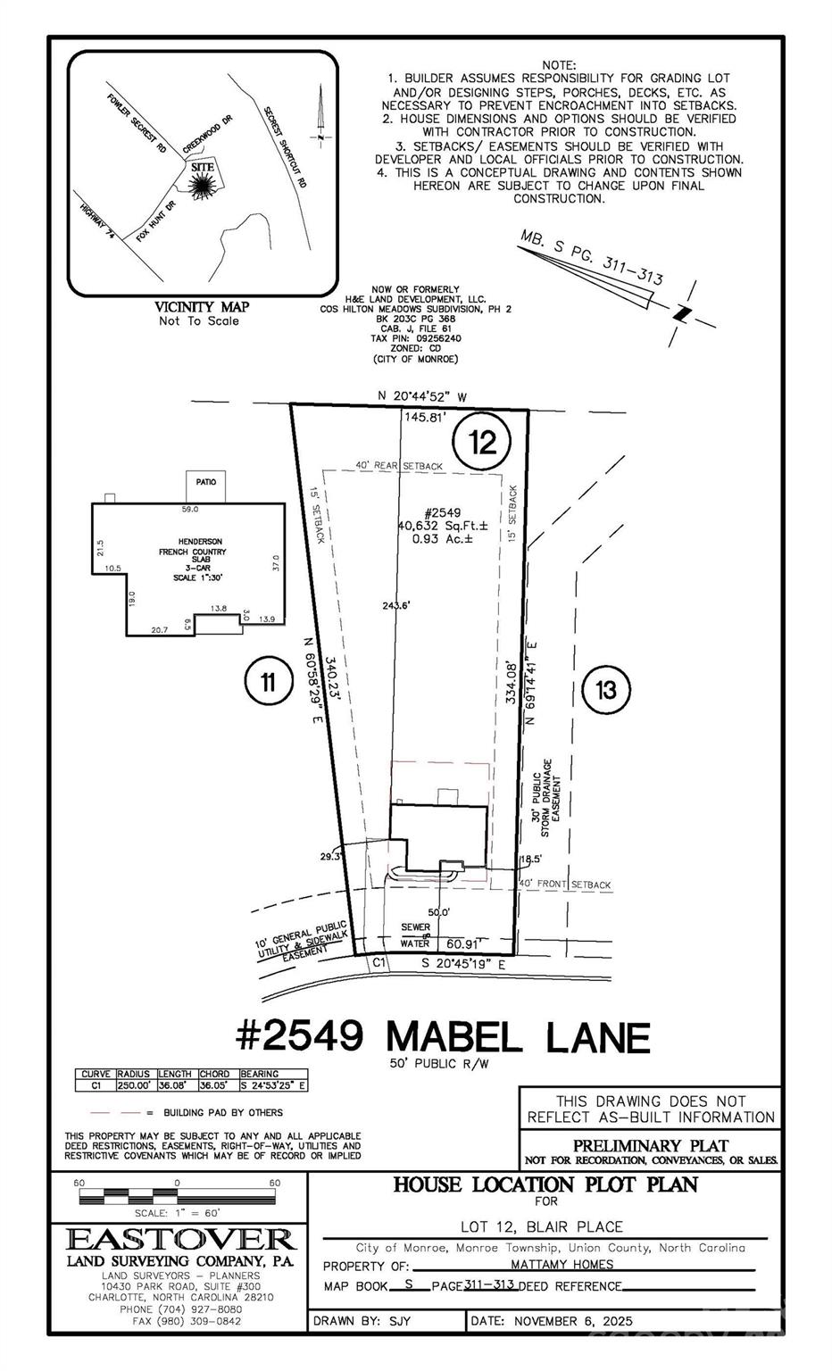 2549 Mabel Lane — Monroe