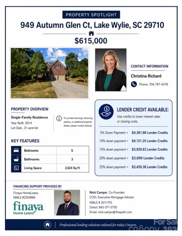 949 Autumn Glen Court — Lake Wylie