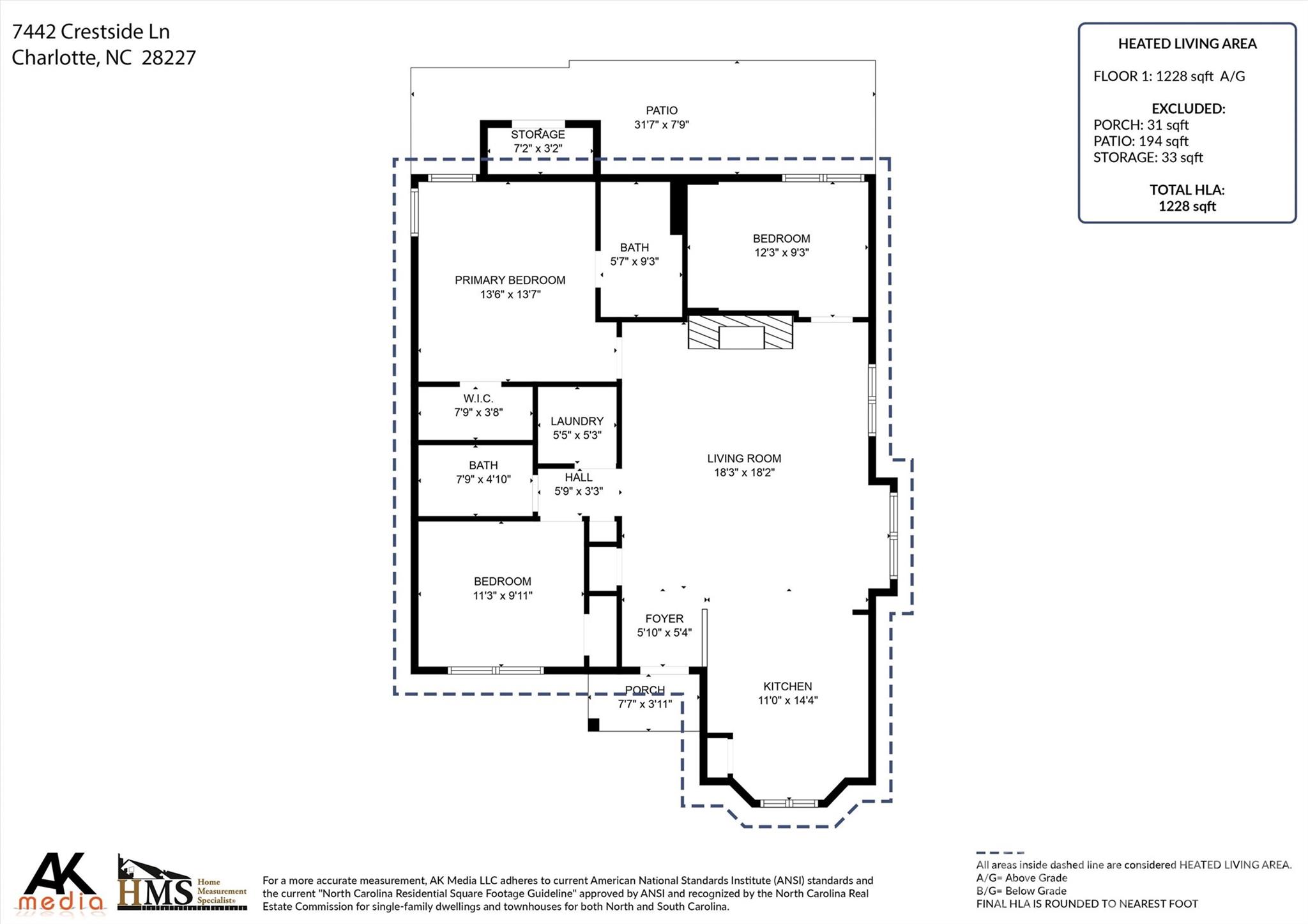 7442 Crestside Lane — Charlotte