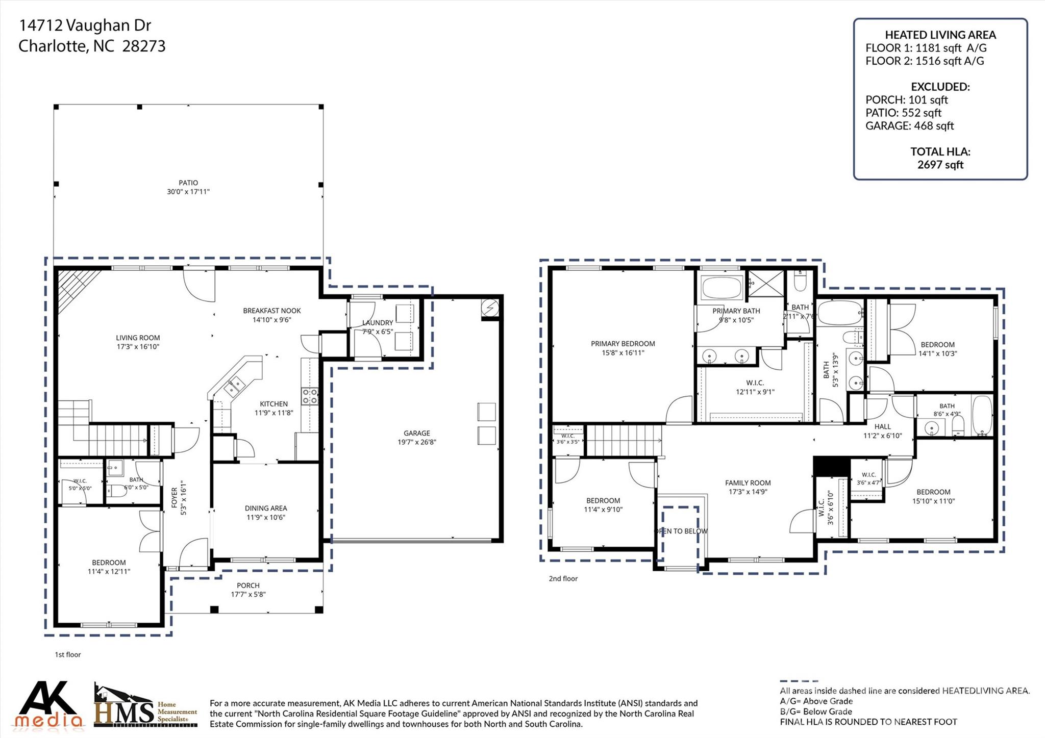 14712 Vaughan Drive — Charlotte