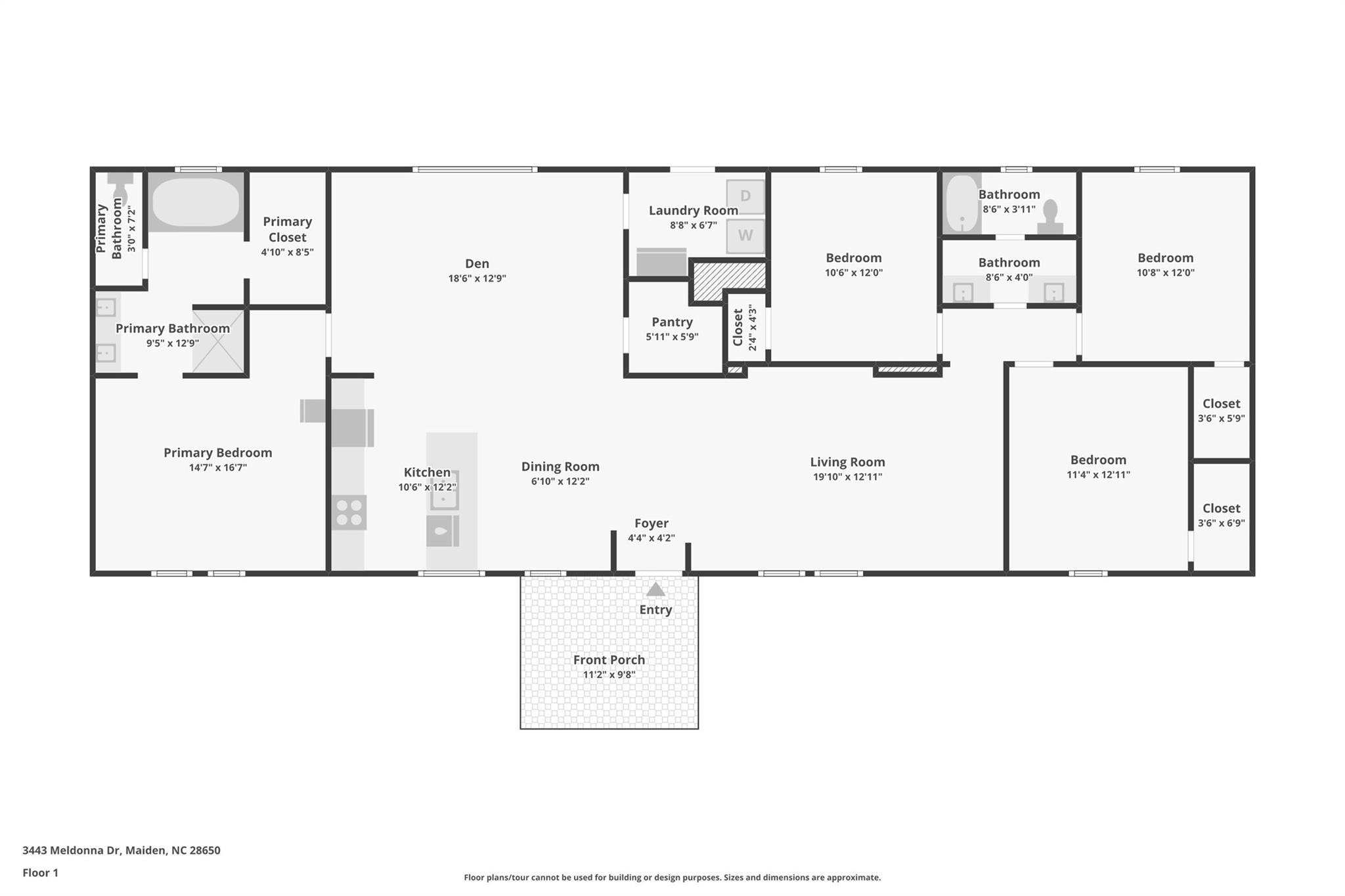 3443 Meldonna Drive — Maiden