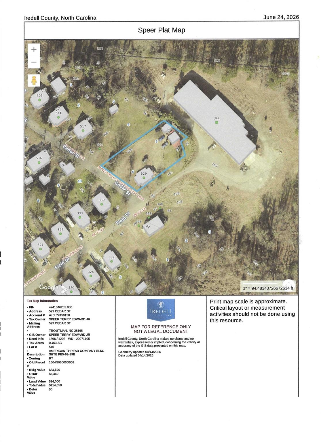 529 Cedar Street — Troutman