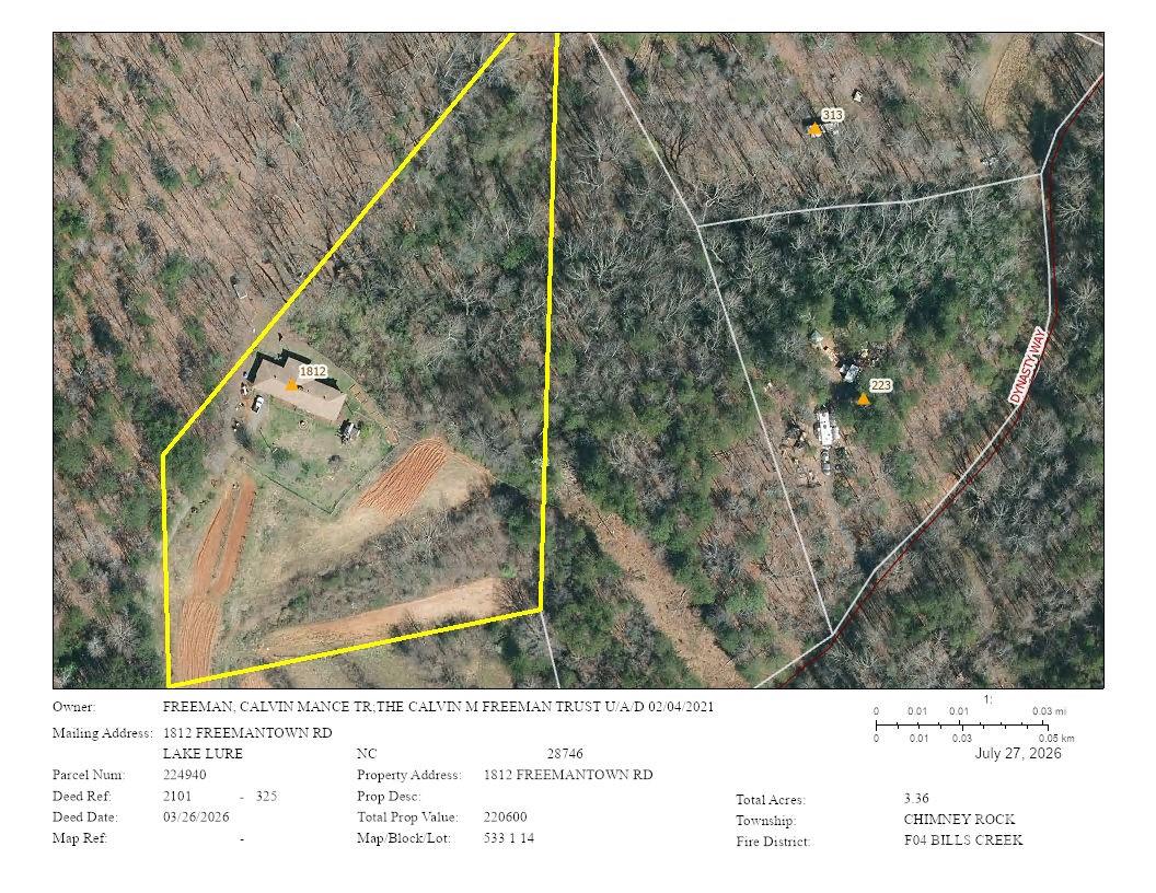 1812 Freemantown Road — Lake Lure