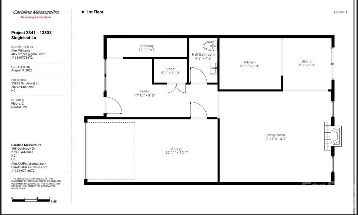 13838 Singleleaf Lane — Charlotte
