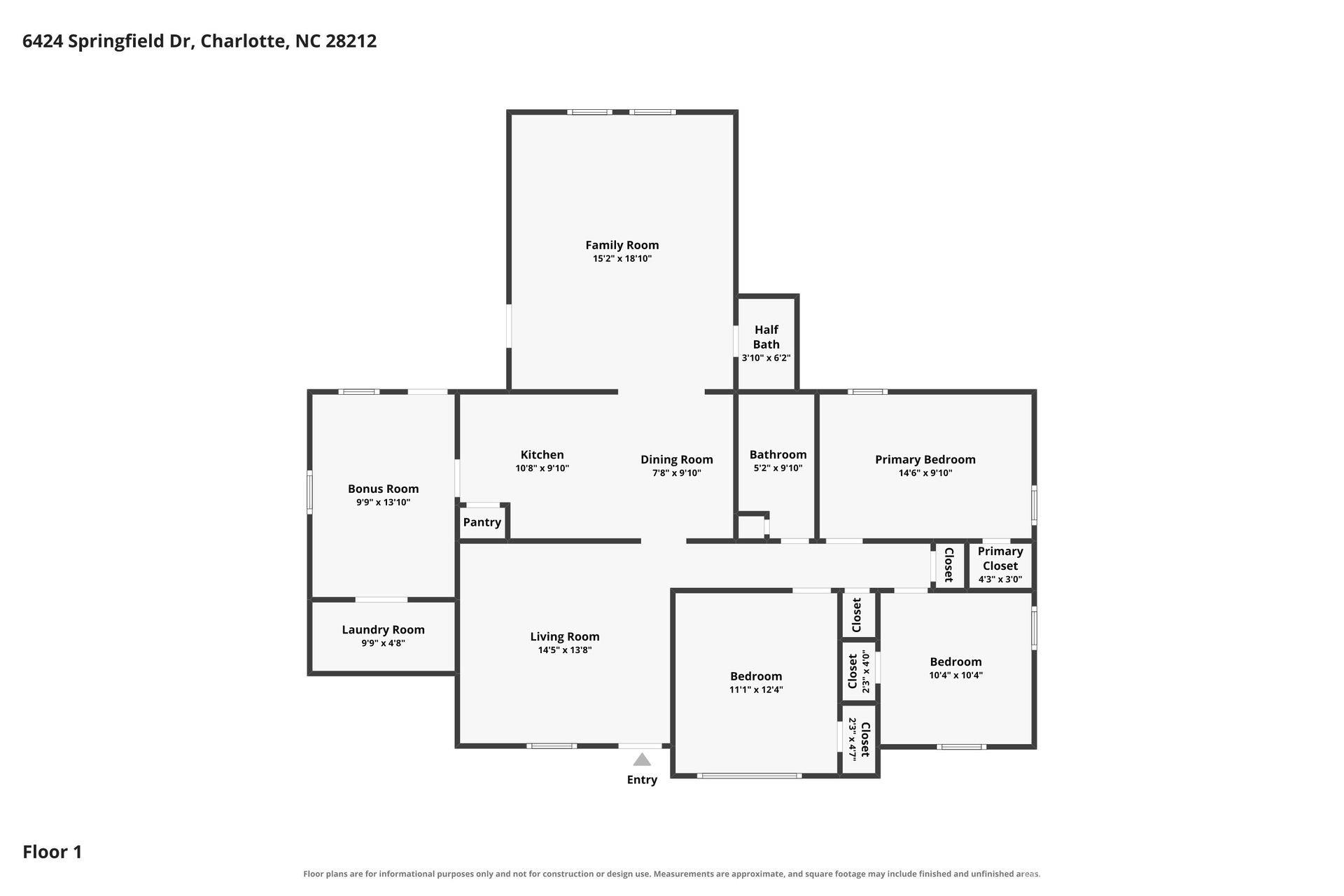 6424 Springfield Drive — Charlotte
