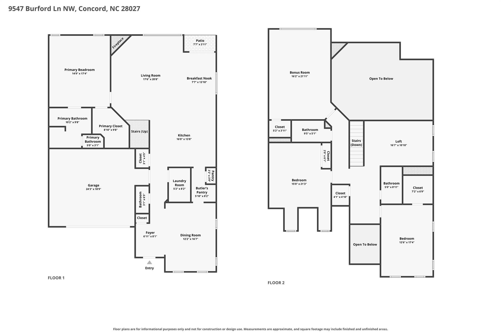 9547 Burford Lane NW — Concord