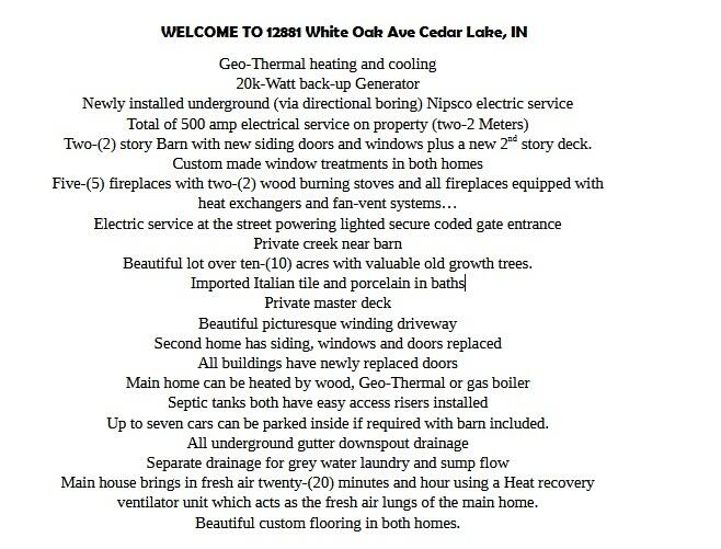 12881 White Oak Avenue, Cedar Lake, IN 46303; Image #6